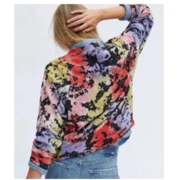 Anthropologie Letluv Tie Dye Zoey‎ Pullover Sweatshirt XS - Picture 4 of 13